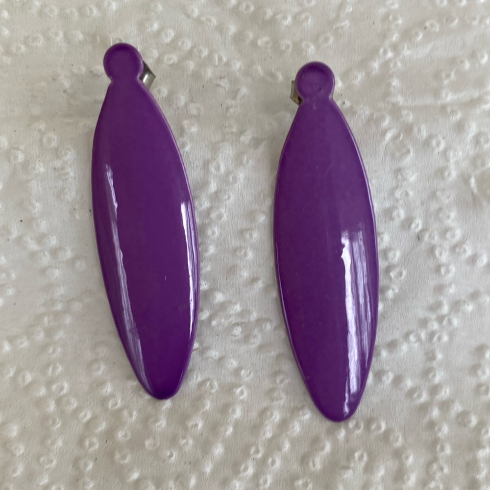 Vintage 1980's Metal Earrings